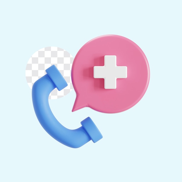 3D-Illustration des Krankenhauses