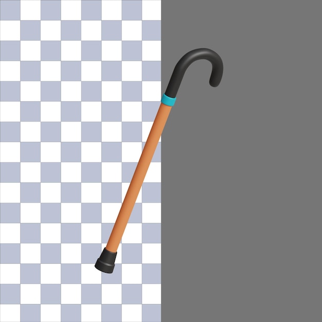 3D-Illustration des Vatertags-Stick-Symbols