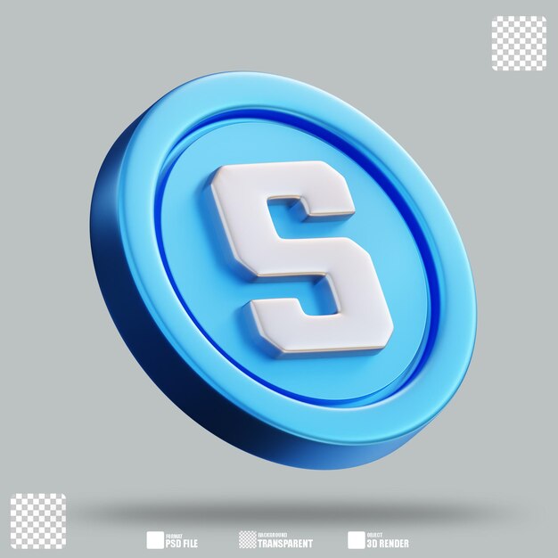 3D-Illustration Die Sandbox 3