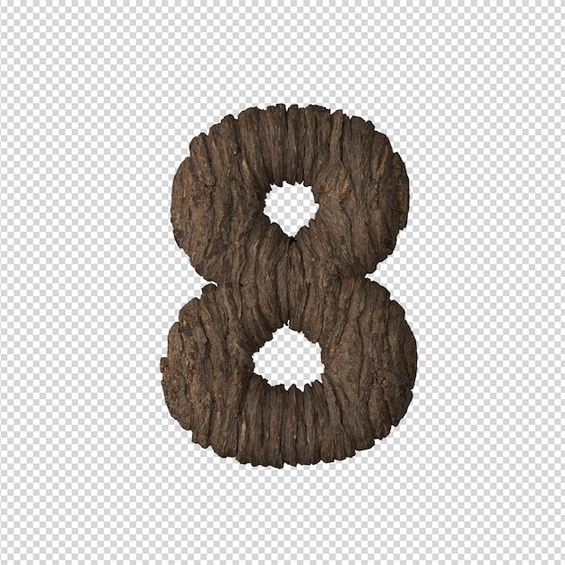 3D-Illustration eines abstrakten Designs mit durchsichtigem Hintergrund