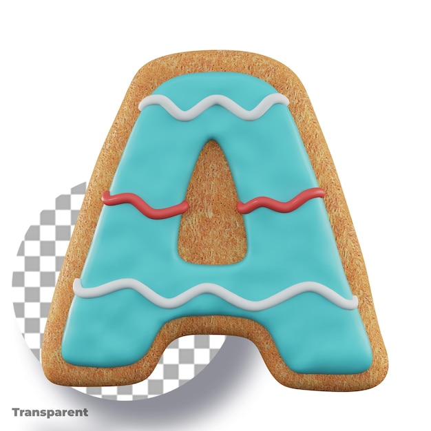 3D-Illustration eines abstrakten Designs mit durchsichtigem Hintergrund
