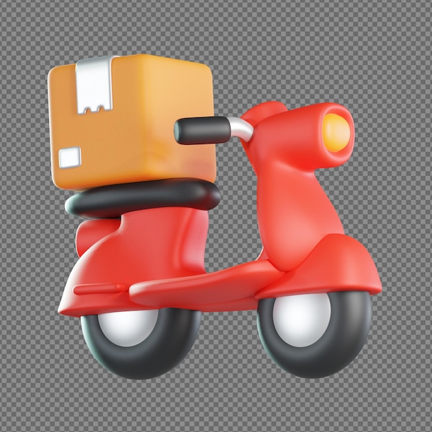 3D-Illustration eines abstrakten Designs mit durchsichtigem Hintergrund