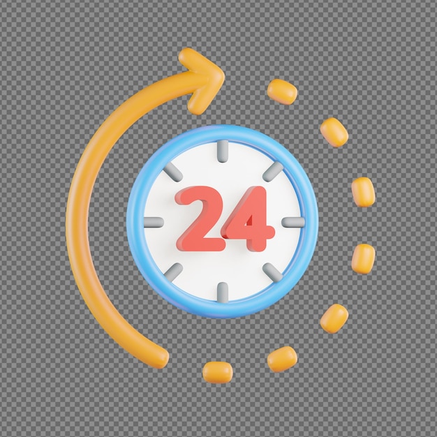 3D-Illustration eines abstrakten Designs mit durchsichtigem Hintergrund