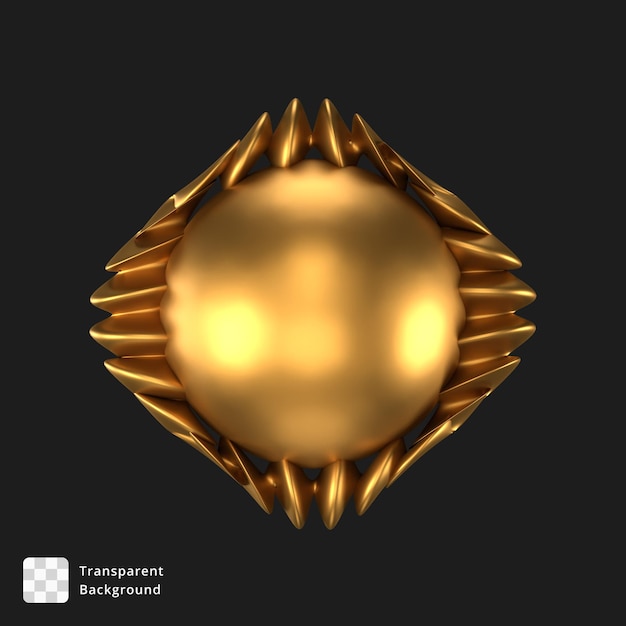 3D-Illustration eines abstrakten Objekts