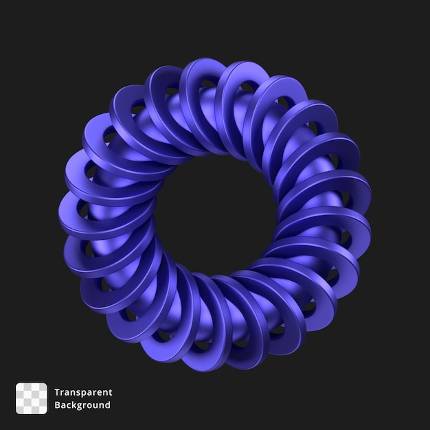 3D-Illustration eines abstrakten Objekts