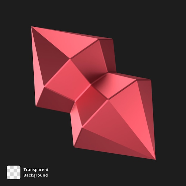 3D-Illustration eines abstrakten Objekts