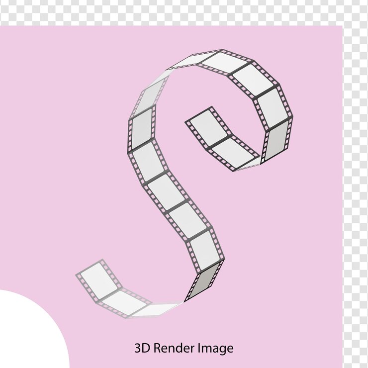 3d illustration Film Reel