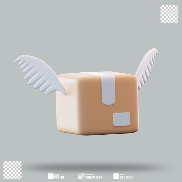 3D-Illustration-Flash-Lieferung 2