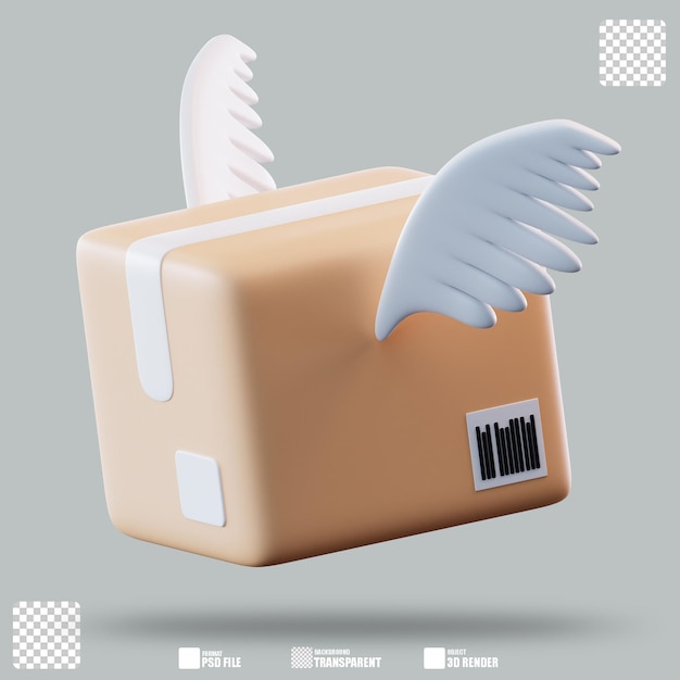 3D-Illustration-Flash-Lieferung 2