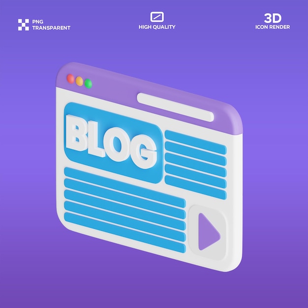 3D-Illustration für den PSD-Blog