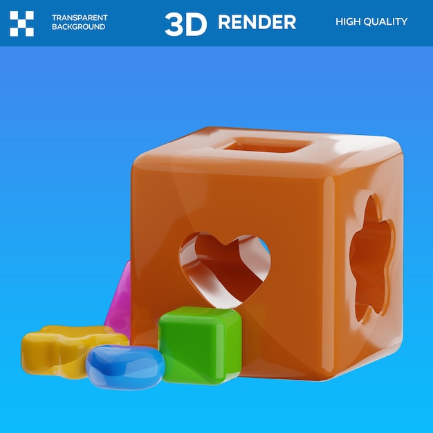 3D-Illustration für den PSD-Formordner