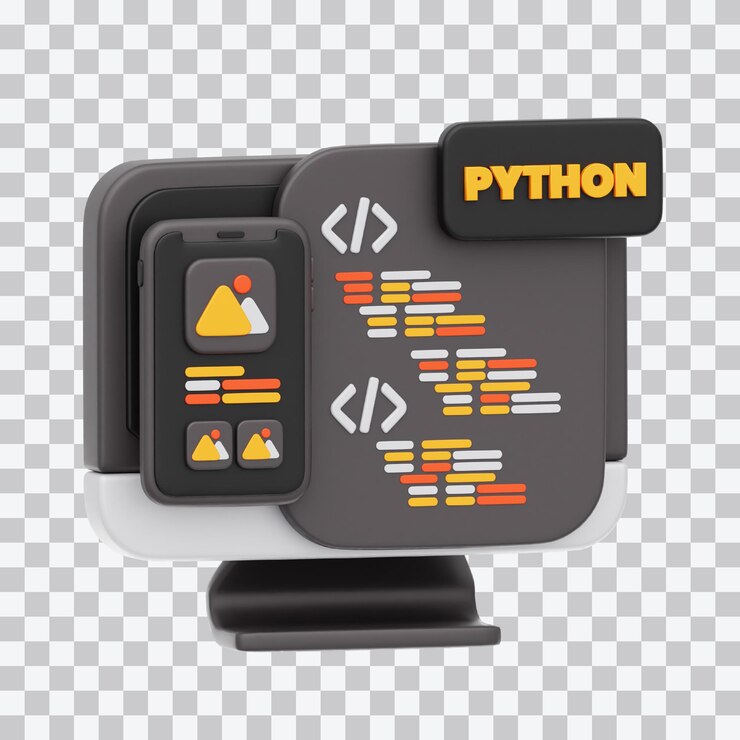 PSD 3d-illustration für die entwicklung mobiler apps