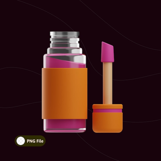 3D-Illustration für Kosmetik-Objektverhüllen