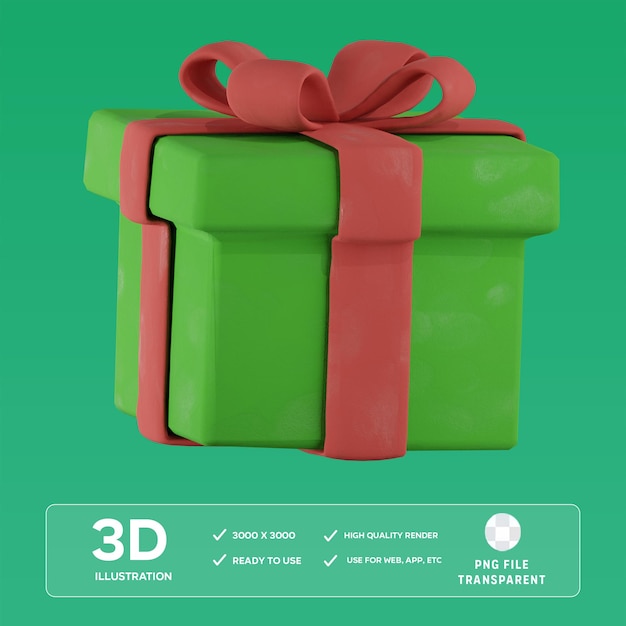 3D-Illustration für PSD-Geschenke