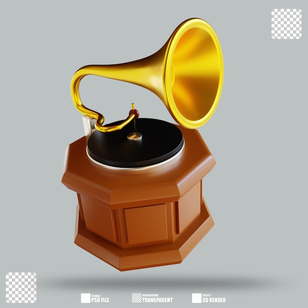 3d-illustration grammophon 2