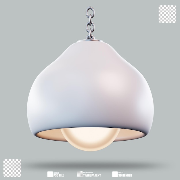 3D Illustration Hanging Lamp
