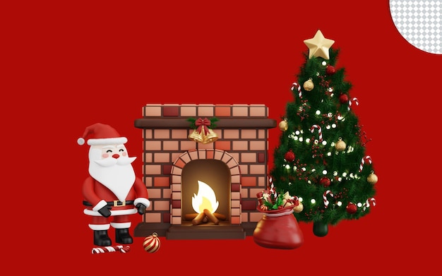 3d illustration de joyeux noël