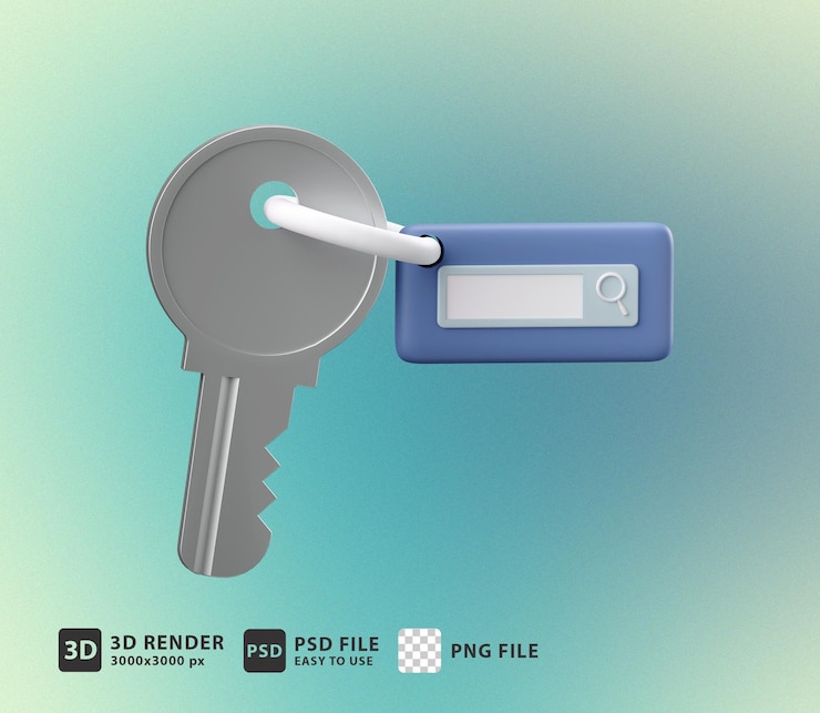 PSD 3d illustration keyword