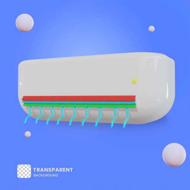 3D-Illustration Klimaanlagenobjekt