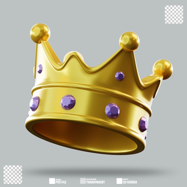 3D-Illustration Krone 3
