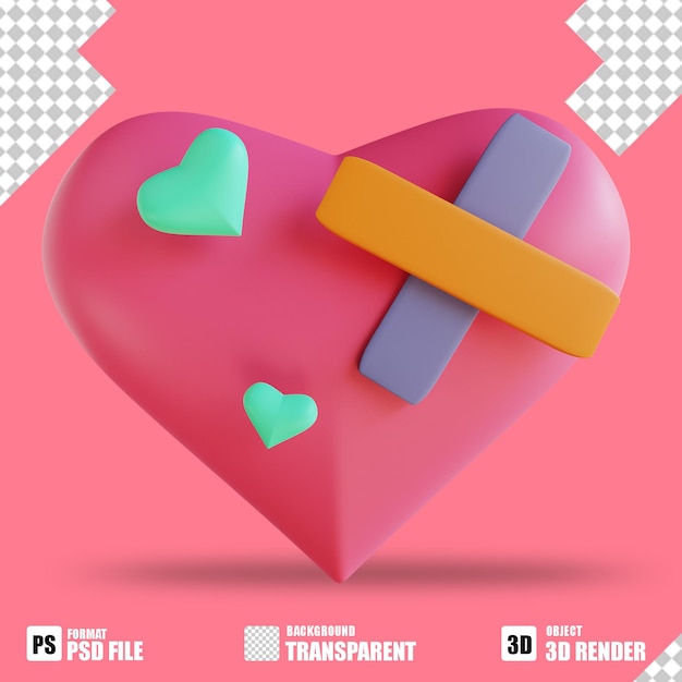 3d-illustration liebe 8 passend zum valentinstag