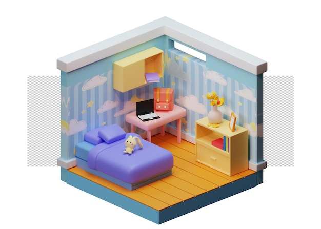 3d-illustration mit durchsichtigem hintergrund