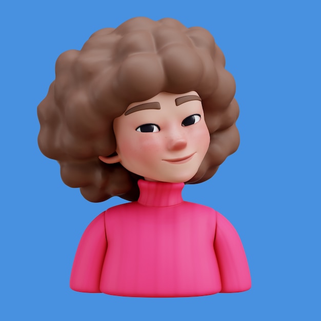 3D-Illustration mit Online-Avatar