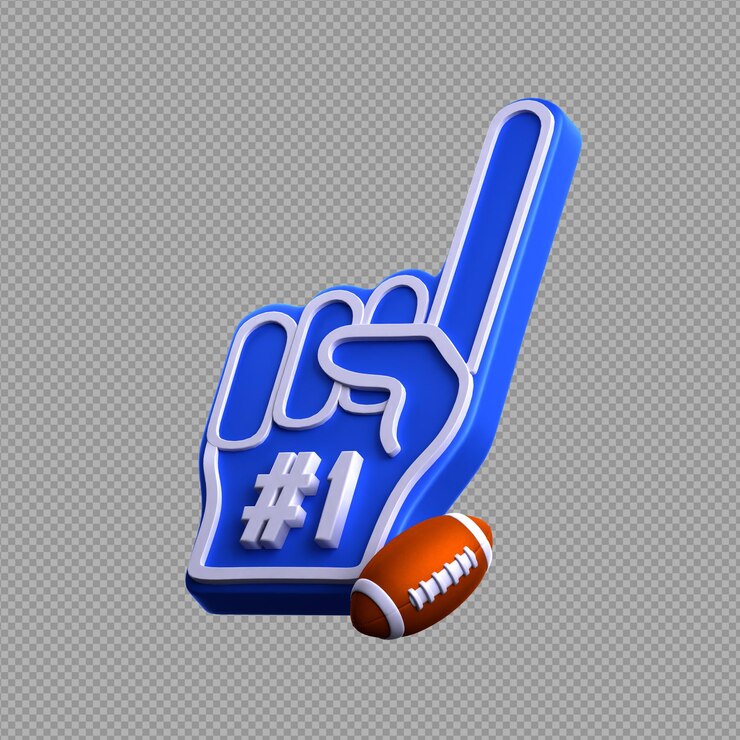 3D illustration of a mascot icon showing score of baseball
