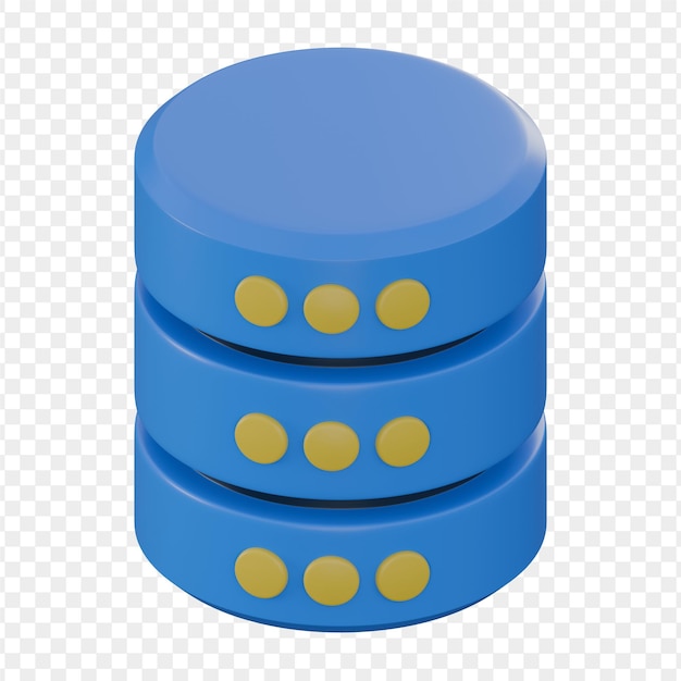 3d illustration of database