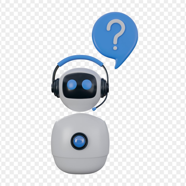 PSD 3d illustration of virtual assistant