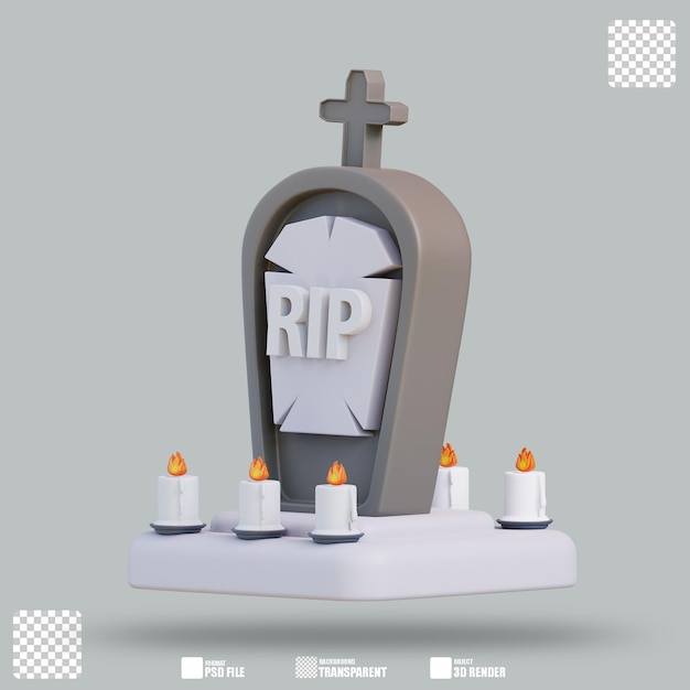 3D-Illustration RIP 2