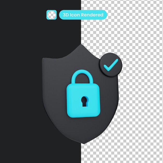 PSD 3d-illustration security-scan-objekt