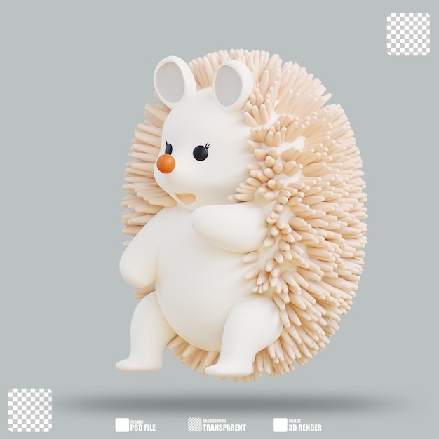 3D-Illustration Stachelschwein 2