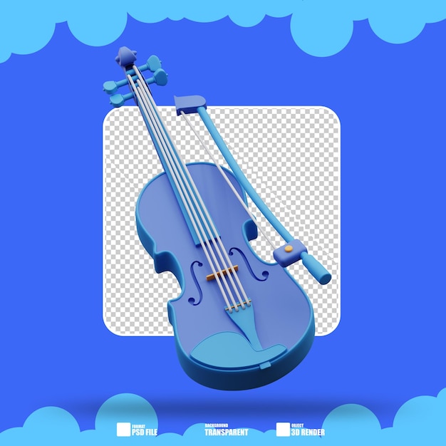 3d-illustration violine 2