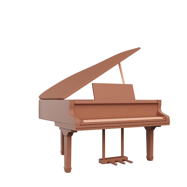 3D-Illustration von Musikinstrumenten