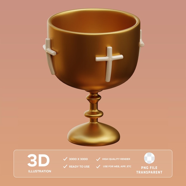 3D-Illustration von PSD Chalice