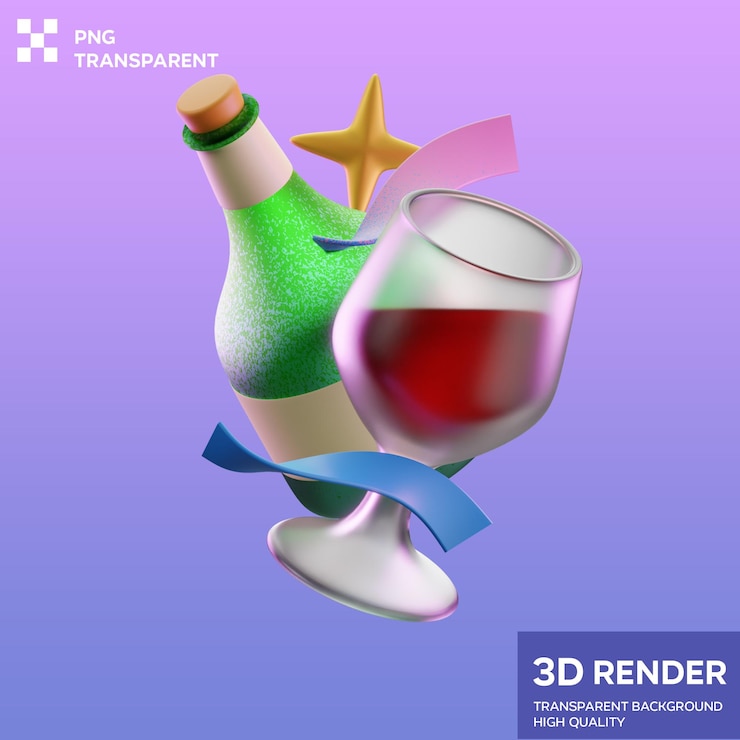 PSD 3d-illustration von psd sampane