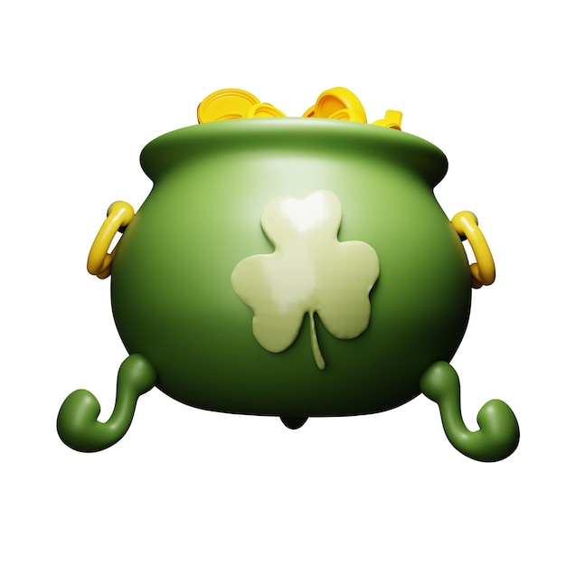 PSD 3d-illustration zum st. patricks day