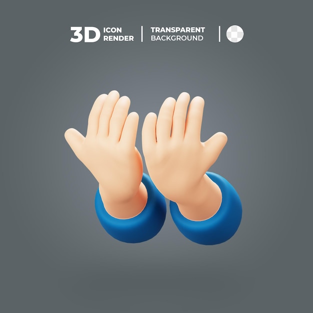 3D-Illustrationen Betende Hand