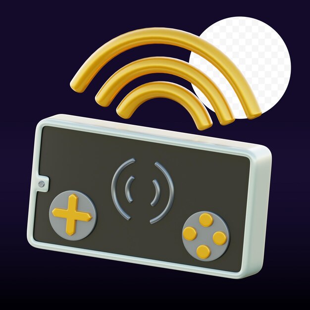 3D-Illustrationsbild für mobile Spiele