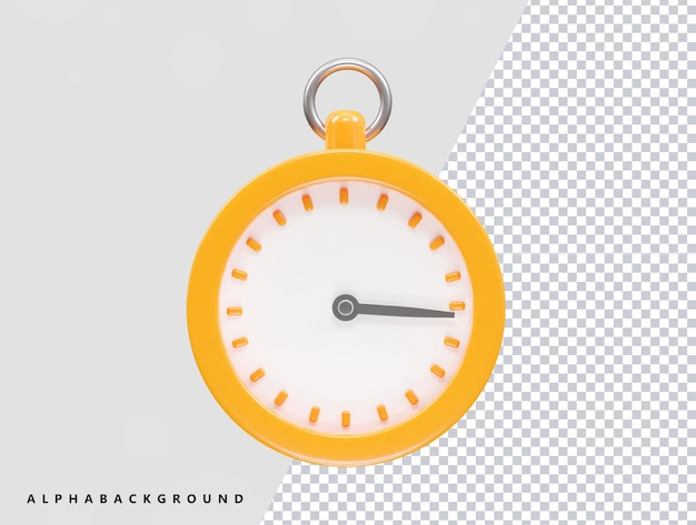 3D-Illustrationselement für das Rendering von Stoppuhr-Symbolen