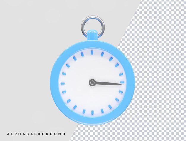 3D-Illustrationselement für das Rendering von Stoppuhr-Symbolen