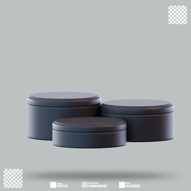 3D-Illustrationspodium