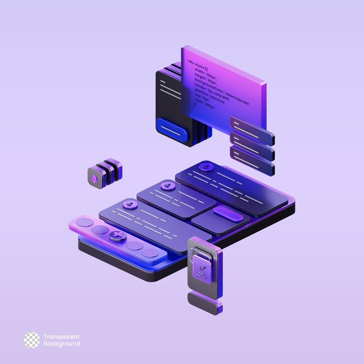 PSD 3d ilustrace kódování