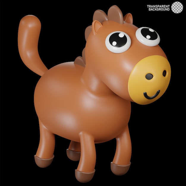 3d ilustración de caballo