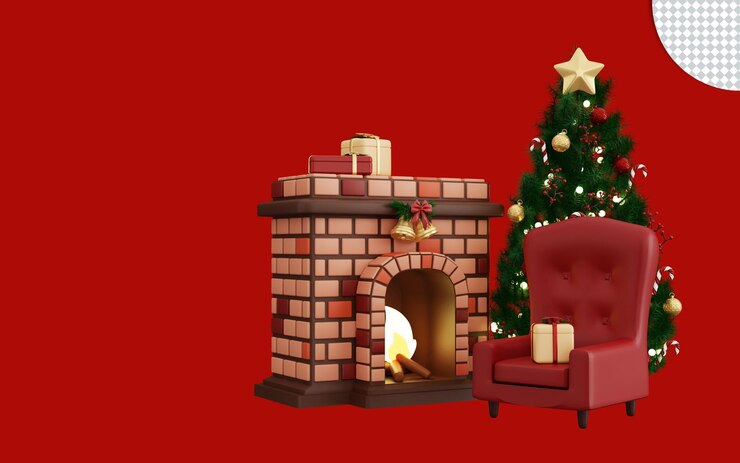 PSD 3d ilustración de feliz navidad