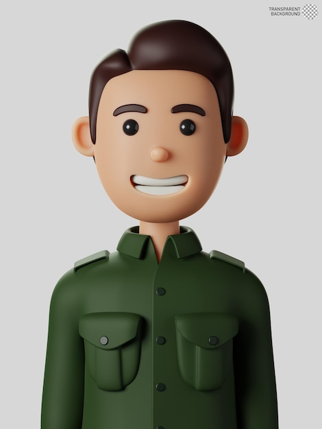 3d ilustración de personaje masculino