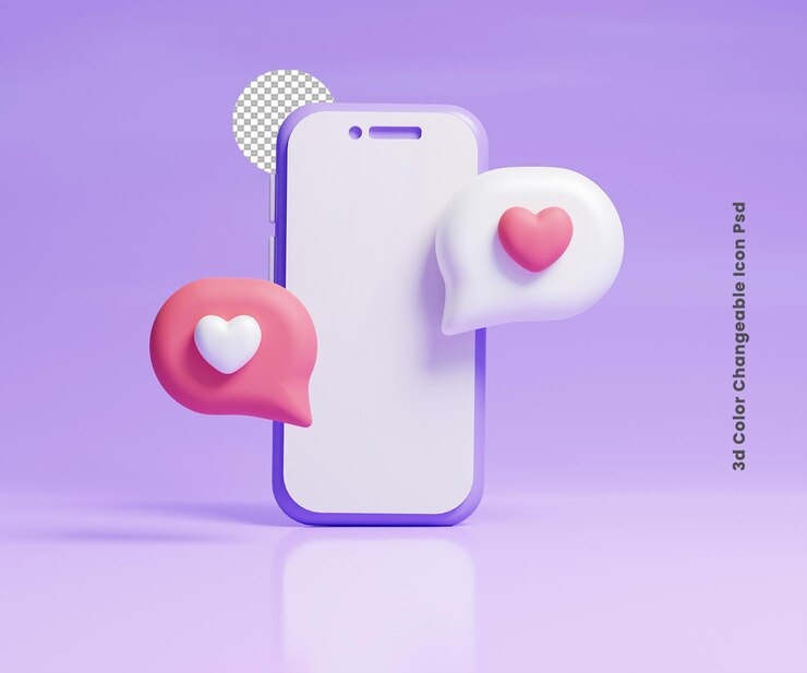 PSD 3d instagram como la ilustración del icono o 3d las redes sociales como la ilustración