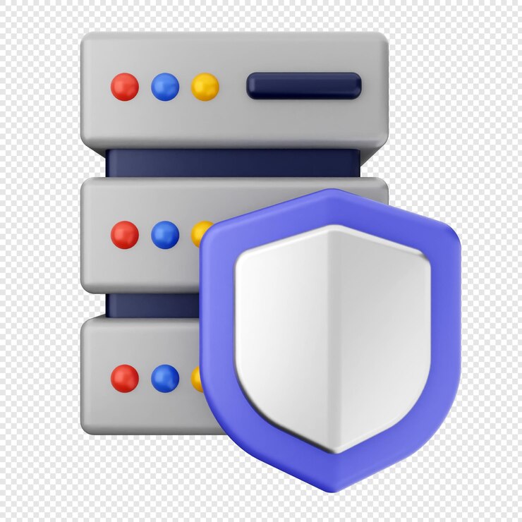 PSD 3d internet security protection server shield