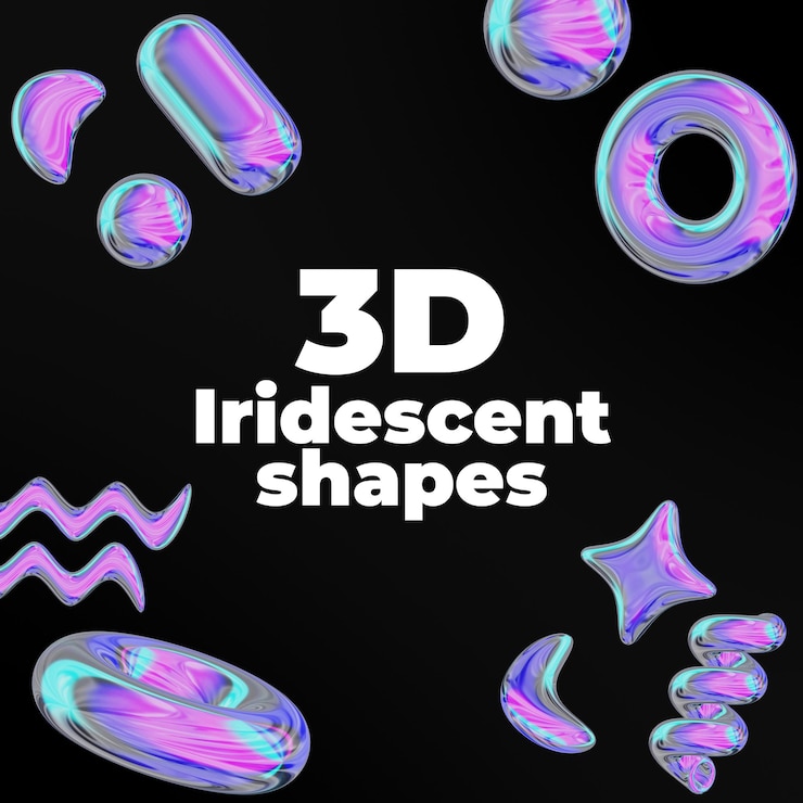 PSD 3d-iridescenzformen